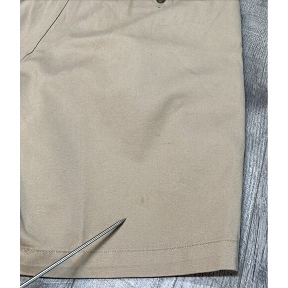 St.‎ Johns Bay Shorts Mens 36 Khaki Double Pleat Cotton Twill Casual 8" NWT read - Picture 6 of 7